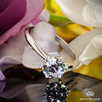 Valoria Petite Six Prong Solitaire Engagement Ring