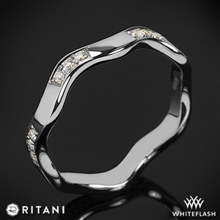 Ritani S45-8 Stack Wave Diamond Right Hand Ring