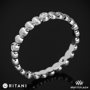 Ritani S94-8 Stack Button Diamond Right Hand Ring