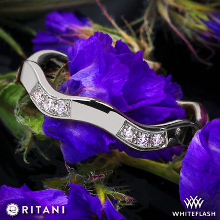 Ritani S45-8 Stack Wave Diamond Right Hand Ring