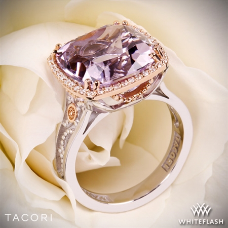 Tacori SR100P13 Blushing Rose Amethyst and Diamond Ring