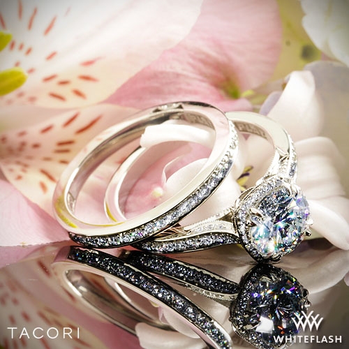 Tacori 2620RDP Dantela Crown Diamond Engagement Ring 3025