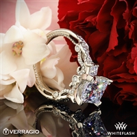 Verragio INS-7074W Beaded Twist Diamond Engagement Ring