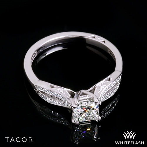 18k White Gold Tacori 2573SM Split Shank Diamond Engagement Ring