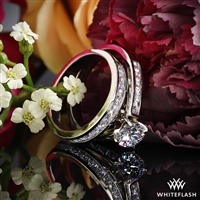 Cathedral Channel-Set Diamond Wedding Set