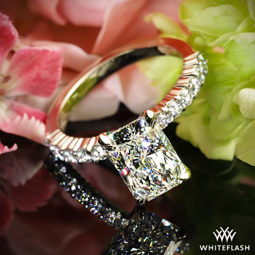 Platinum Diamonds for an Eternity Half Diamond Engagement Ring