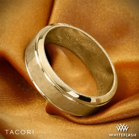 Tacori 71-7WH Sculpted Crescent Hammered Wedding Ring