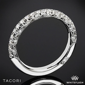 Tacori HT2545B Petite Crescent Scalloped Millgrain Diamond Wedding Ring