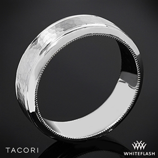 Tacori 71-7WH Sculpted Crescent Hammered Wedding Ring