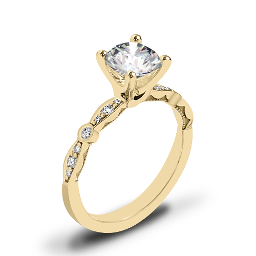 Tacori 47-2RD Sculpted Crescent Petite Diamond Engagement Ring
