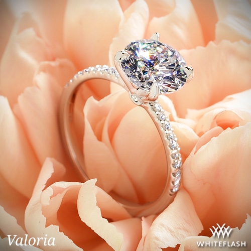 Valoria Micropave Diamond Engagement Ring