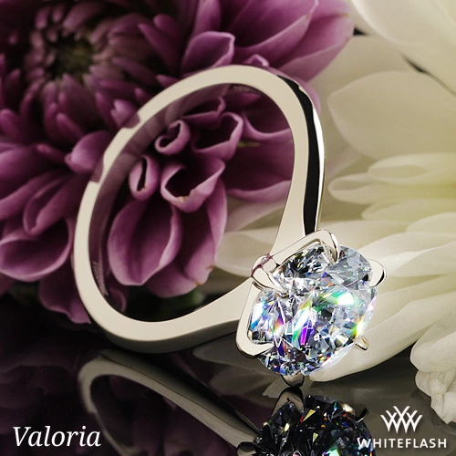 Valoria Petite Six Prong Solitaire Engagement Ring