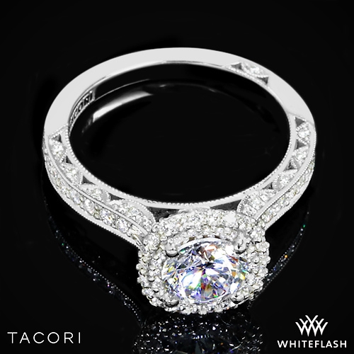 Tacori HT2522CU Blooming Beauties Botanical for Cushion Diamond