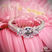 Coeur de Clara Ashley Three Stone Engagement Ring