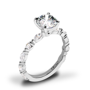 A. Jaffe MECRD2929T Classic Diamond Engagement Ring