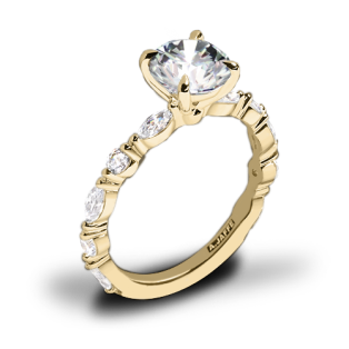 A. Jaffe MECRD2929T Classic Diamond Engagement Ring