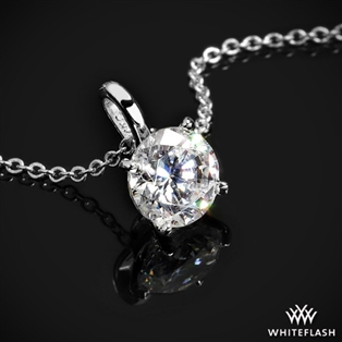 Four-Prong Timeless Diamond Pendant