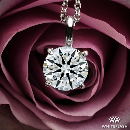 Four-Prong Timeless Diamond Pendant