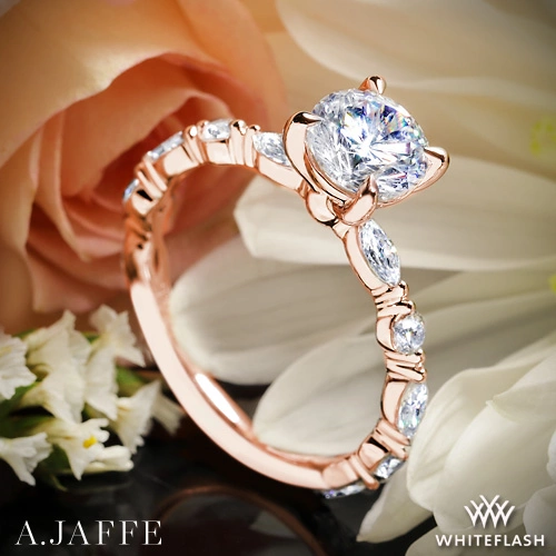 A. Jaffe MECRD2929T Classic Diamond Engagement Ring