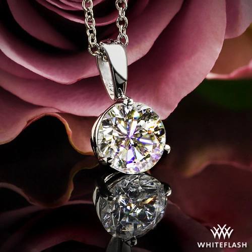 Three-Prong Timeless Diamond Pendant