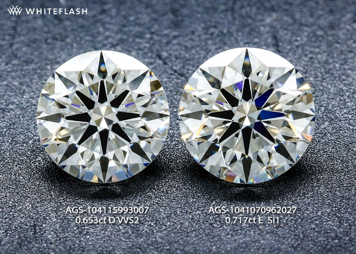 Clarity VVS2 and SI1