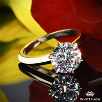 Knife-Edge Solitaire Engagement Ring