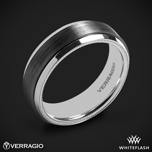 Verragio VWFX-7502 Black Titanium Men's Wedding Ring