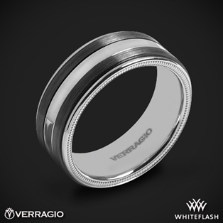 Verragio VWFX-8504 Black Titanium Men's Wedding Ring