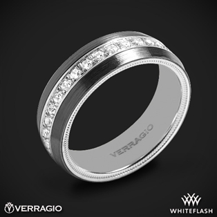 Verragio VWFXD-7503 Black Titanium Men's Wedding Ring