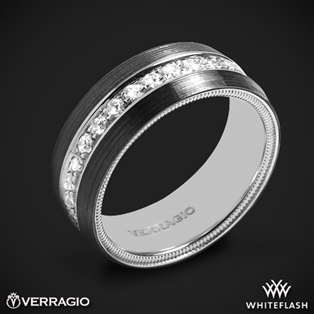 Verragio VWFXD-8503 Black Titanium Men's Wedding Ring