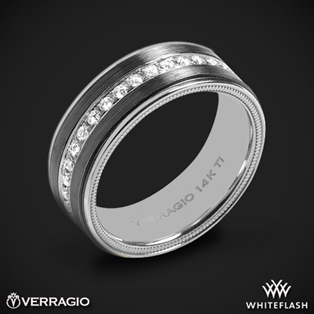 Verragio VWFXD-8504 Black Titanium Men's Wedding Ring