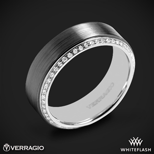 Verragio VWFXD-8505 Black Titanium Men's Wedding Ring