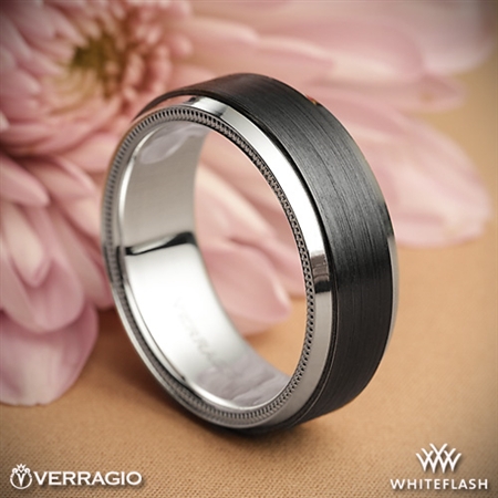 Verragio VWFX-8502 Black Titanium Men's Wedding Ring