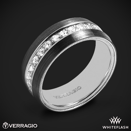 Verragio VWFXD-8503 Black Titanium Men's Wedding  | 7604