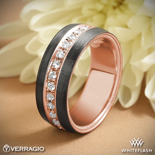 LITICIA レチシア Ring-VELVET (BLK) Verragio VWFXD-8503 Black Titanium Men's Wedding | 7606