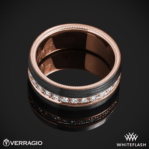 Verragio VWFXD-8503 Black Titanium Men's Wedding  | 7606