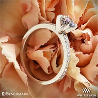 Benchmark LCP1 Small Pave Diamond Engagement Ring