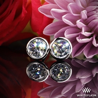 Handmade Full-Bezel Diamond Earrings