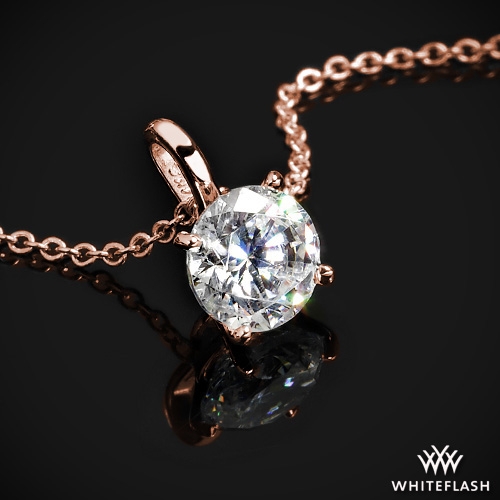 Four-Prong Timeless Diamond Pendant | 7644