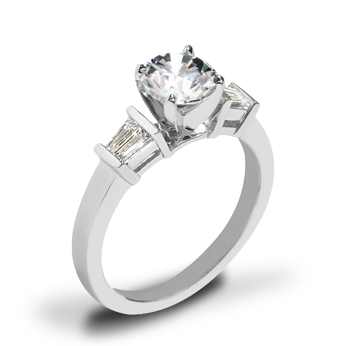 Baguette Diamond Engagement Ring