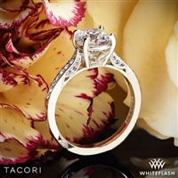 Tacori 2638RD P Dantela Crescent Motif Pave Diamond Engagement Ring