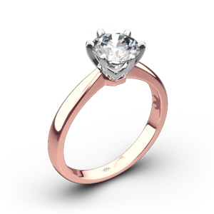Contemporary Solitaire Engagement Ring