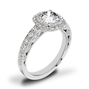 Tacori HT2520CU Blooming Beauties Diamond Engagement Ring