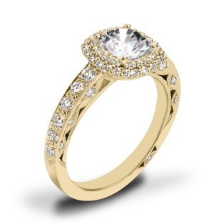 Tacori HT2520CU Blooming Beauties Diamond Engagement Ring