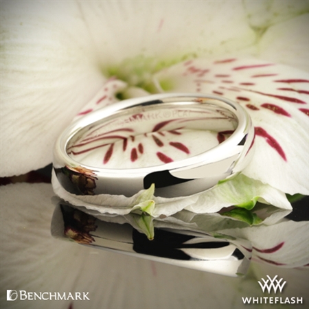Benchmark Hammered Milgrain Wedding Ring