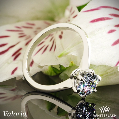 Valoria Petite Six Prong Solitaire Engagement Ring