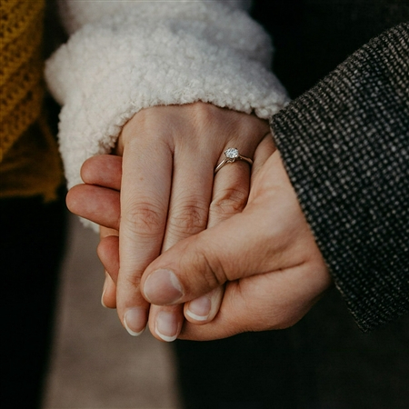 She is completely in love with the ring.