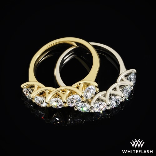 Platinum Five Stone Trellis Diamond Right Hand Ring
