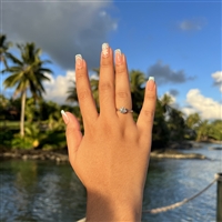 Etoile du Coeur Solitaire Engagement Ring