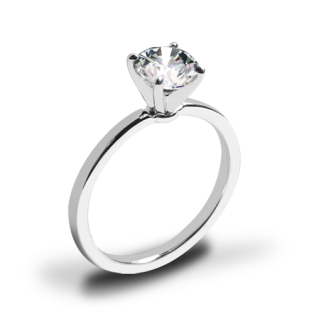 Timeless 4 Prong Solitaire Engagement Ring